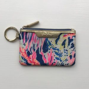 Lilly Pulitzer key chain wallet